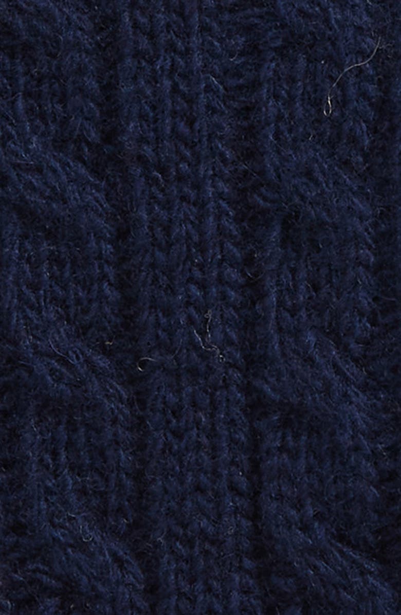 Polo Ralph Lauren Cable Merino Wool Blend Gloves, Alternate, color, Newport Navy