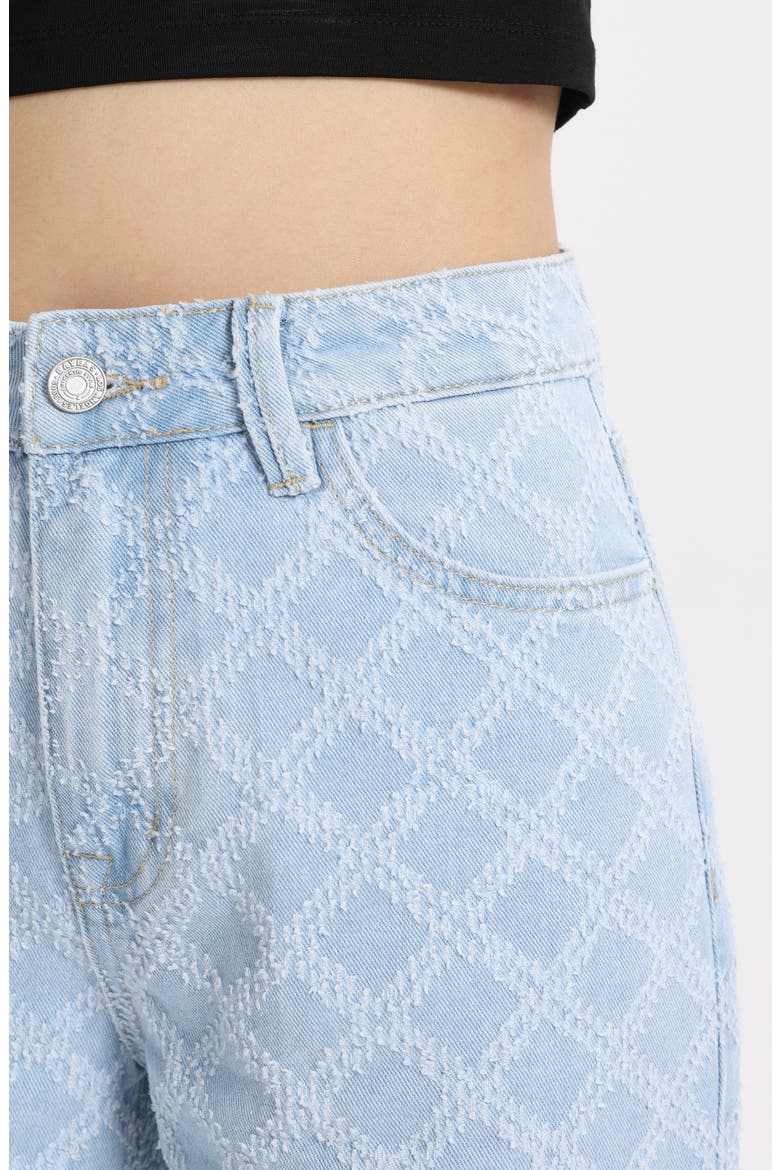 High Waist Straight Leg Jeans, Alternate, color, WAVELET