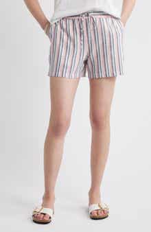 Caslon® Easy Stripe Linen Blend Shorts