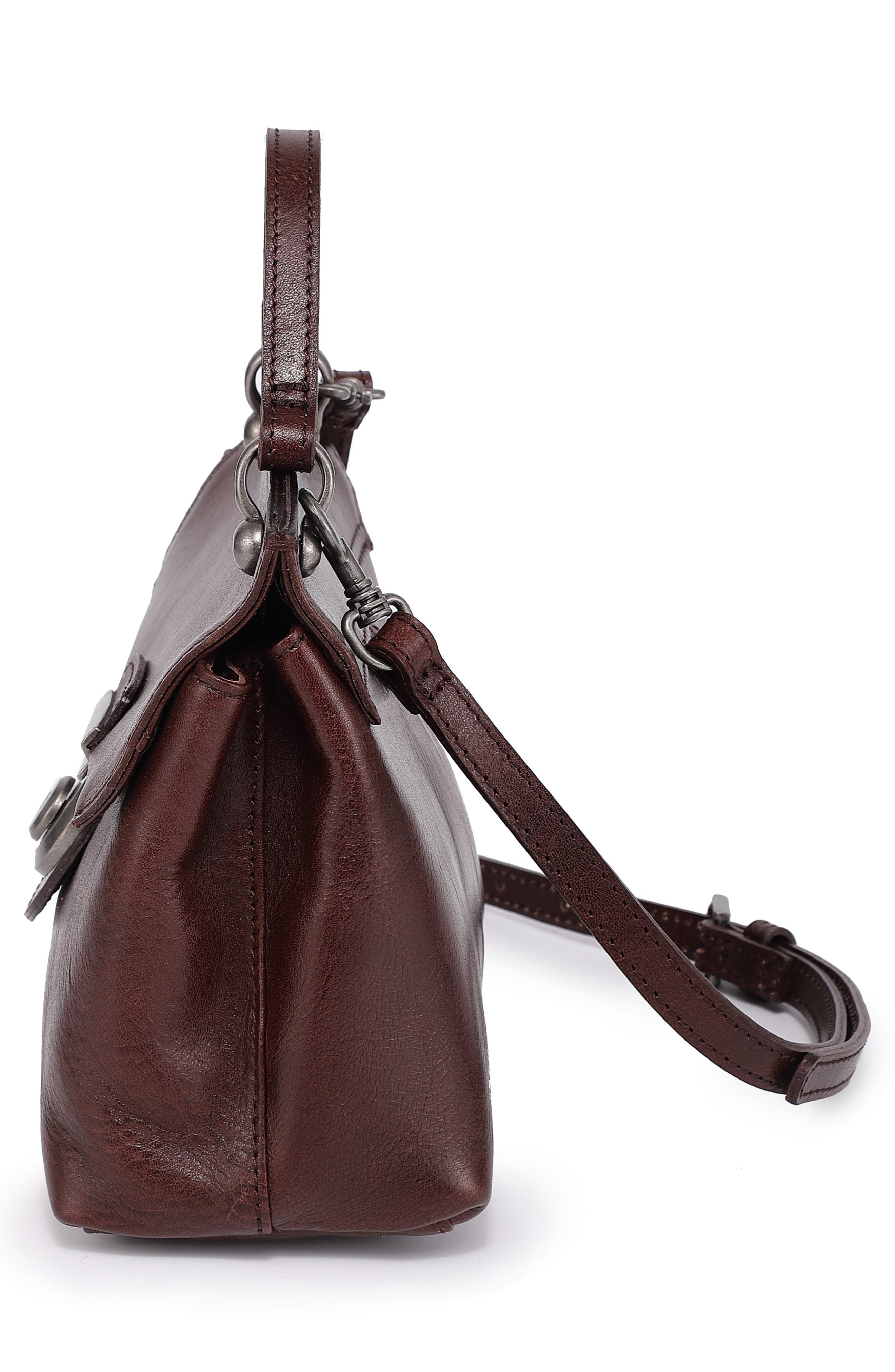 Leather Cypress Crossbody Bag, Alternate, color, BROWN