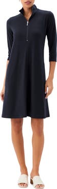Karen Kane Half Zip Travel Jersey Dress