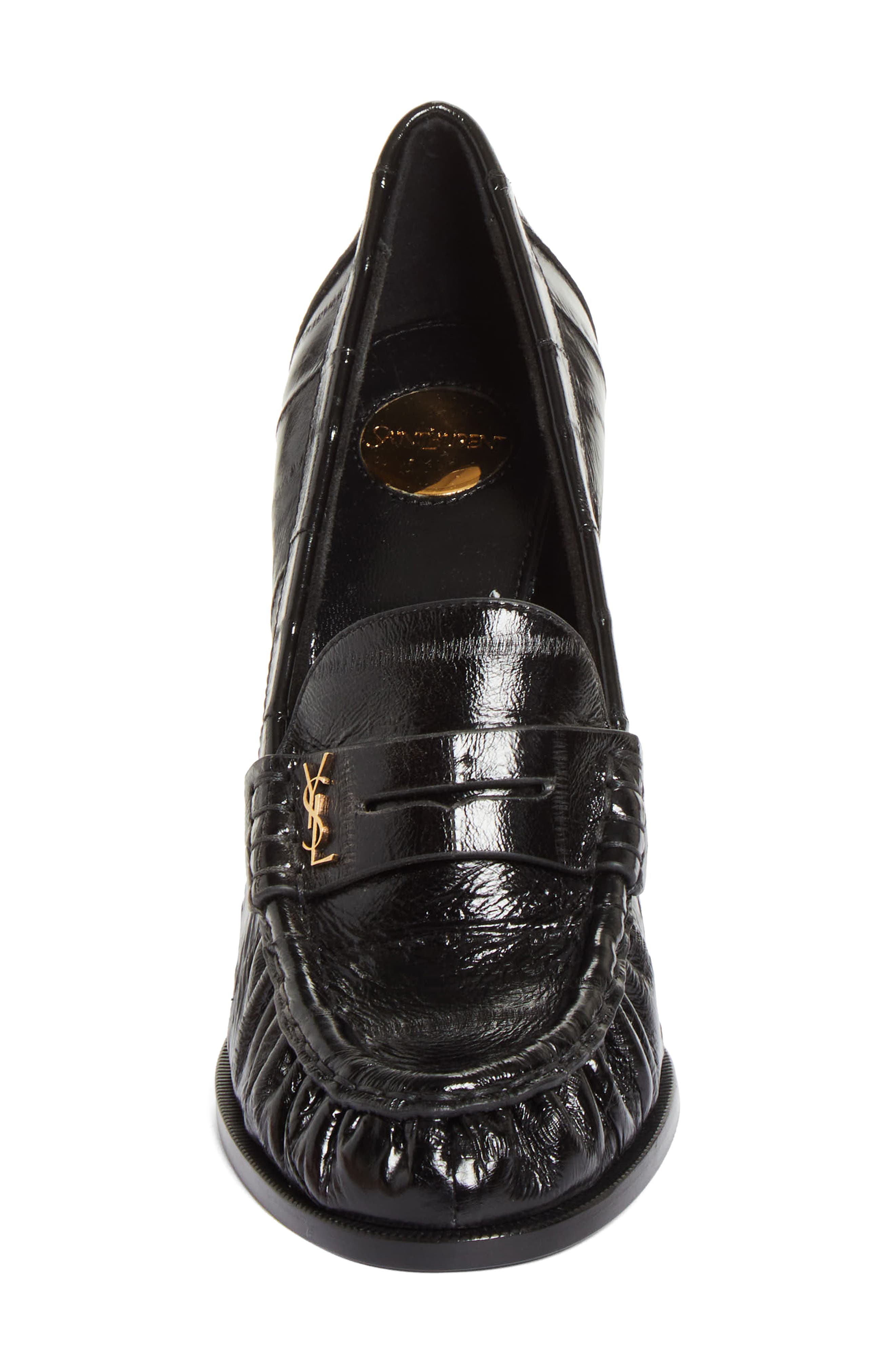 Saint Laurent Le Loafer Pump, Alternate, color, Black