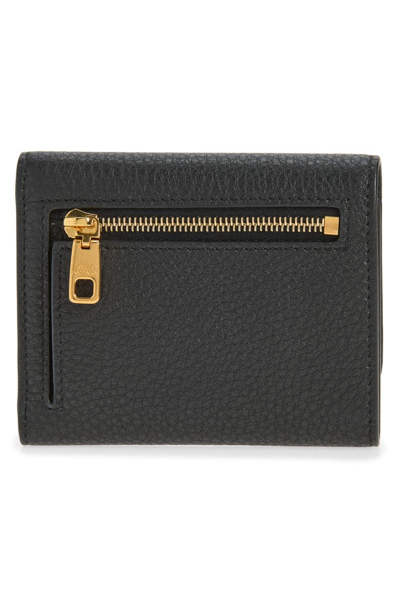 Leather Trifold Wallet, Alternate, color, 80999 NERO