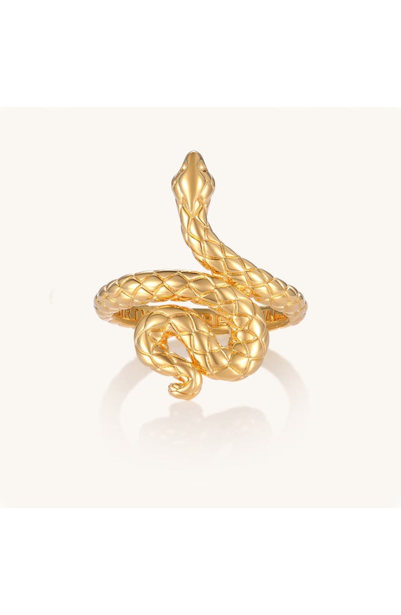 Mantra Rebirth and Renewal - Snake Ring, Main, color, Yellow Gold