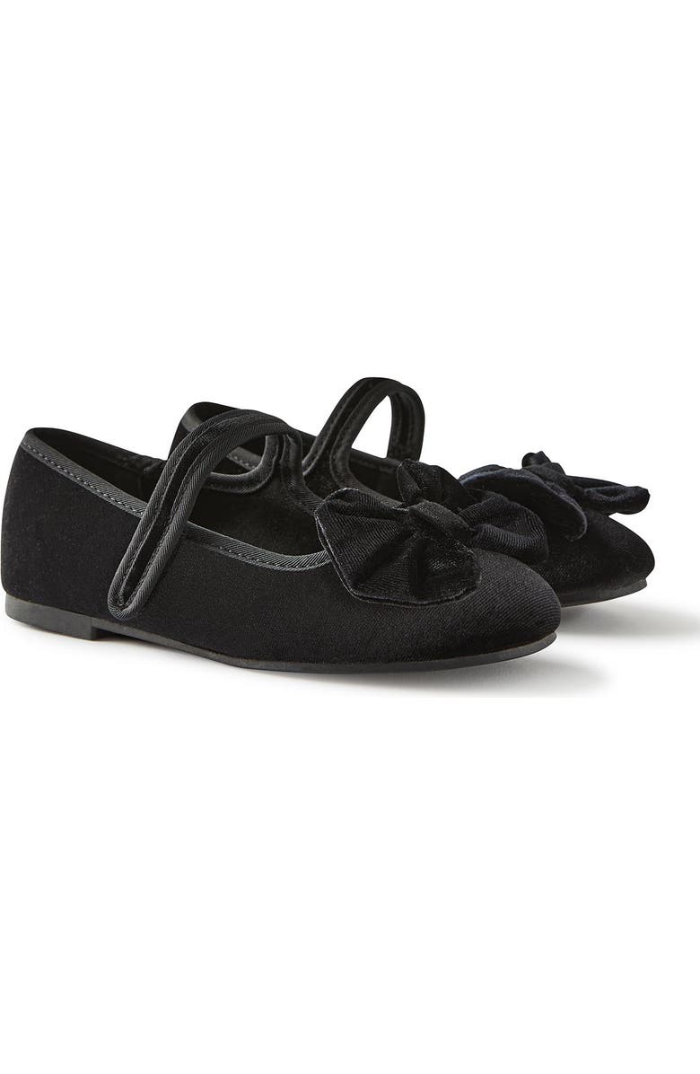 Cotton On Kids Kid's Olivia Ballet Flat, Alternate, color, Black Velvet