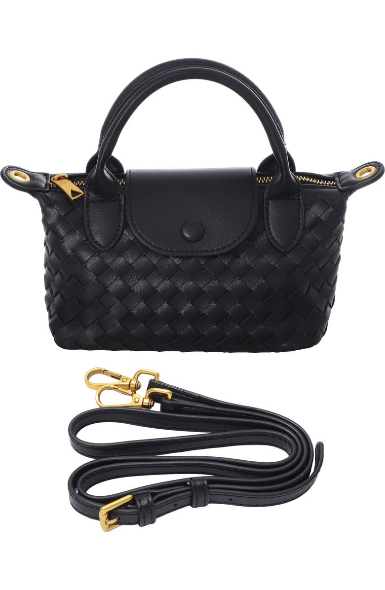Adornia Mini Handle Bag, Alternate, color, Black