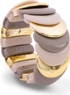 SAACHI Chunky Two-Tone Stretch Bangle