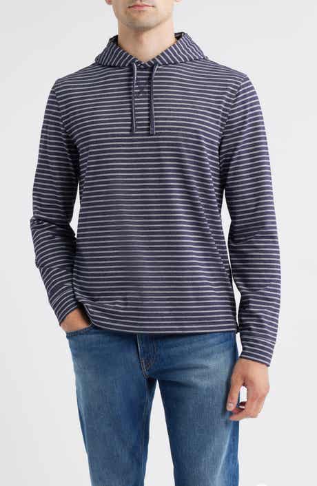 Wycliff Stripe Hangin' Out Drawstring Hoodie