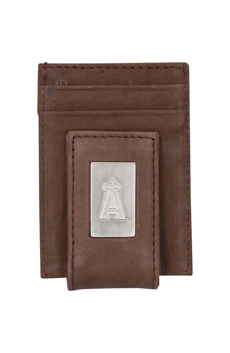 EAGLES WINGS Los Angeles Angels Leather Front Pocket Wallet, Main, color,