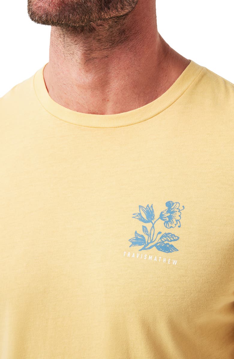 TravisMathew Sky Lounge Floral Graphic T-Shirt, Alternate, color, Rattan