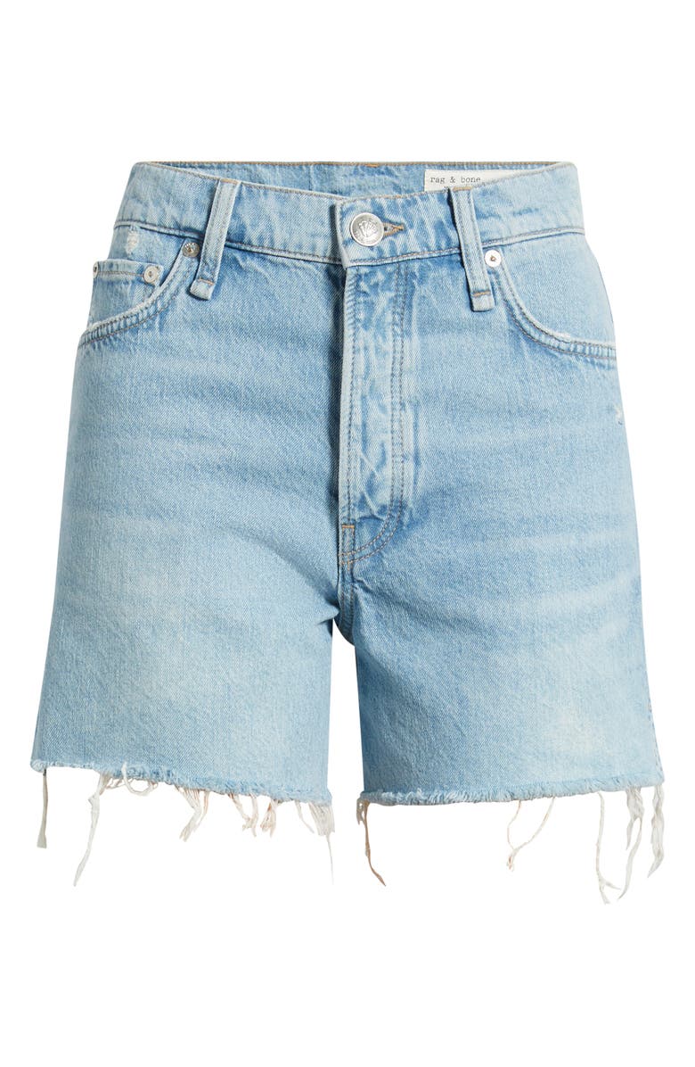 rag & bone High Waist Cutoff Denim Shorts, Alternate, color, Narrows