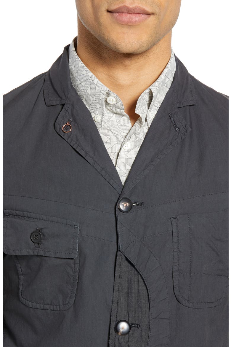 Utility Water Resistant Sport Coat, Alternate, color, BLACK