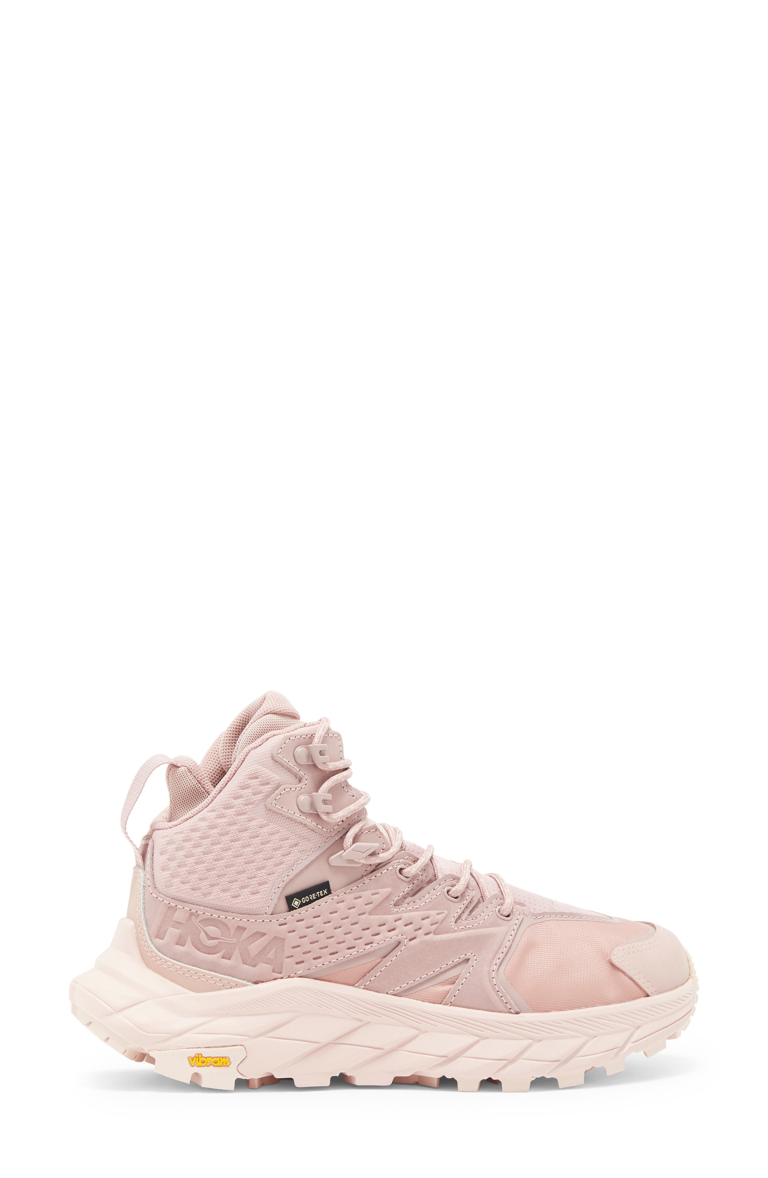 HOKA Anacapa Mid Gore-Tex<sup>®</sup> Waterproof Hiking Shoe, Alternate, color, Pale Mauve / Peach Whip