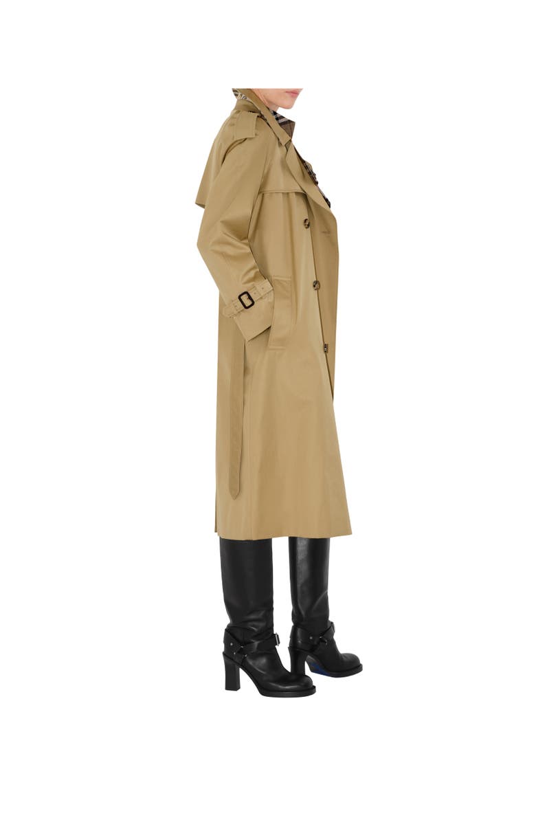 Burberry Long Castleford Trench Coat, Alternate, color, Beige