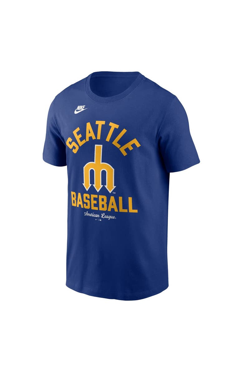 Nike Men's Nike Royal Seattle Mariners Cooperstown Collection T-Shirt, Alternate, color, Royal