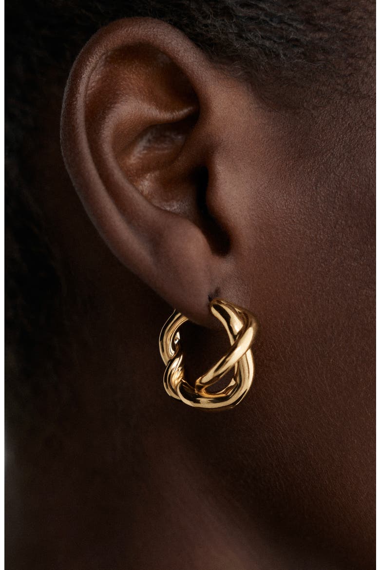 Ochre Medium Hoop Earrings, Alternate, color, 18K GOLD VERMEIL