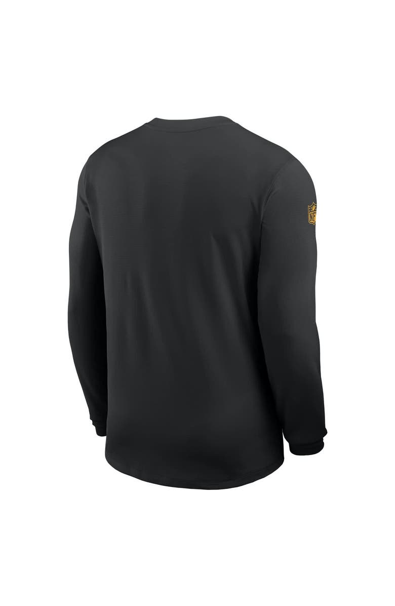 Nike Men's Nike Black Washington Commanders Sideline Coach UV Performance Long Sleeve T-Shirt, Alternate, color, 