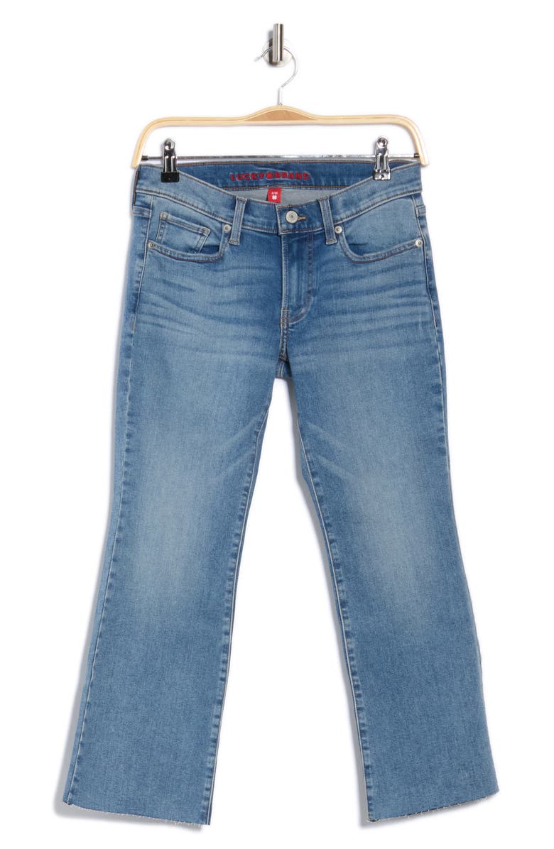 Lucky Brand Sweet Raw Hem Crop Kick Flare Jeans, Alternate, color, Broadway