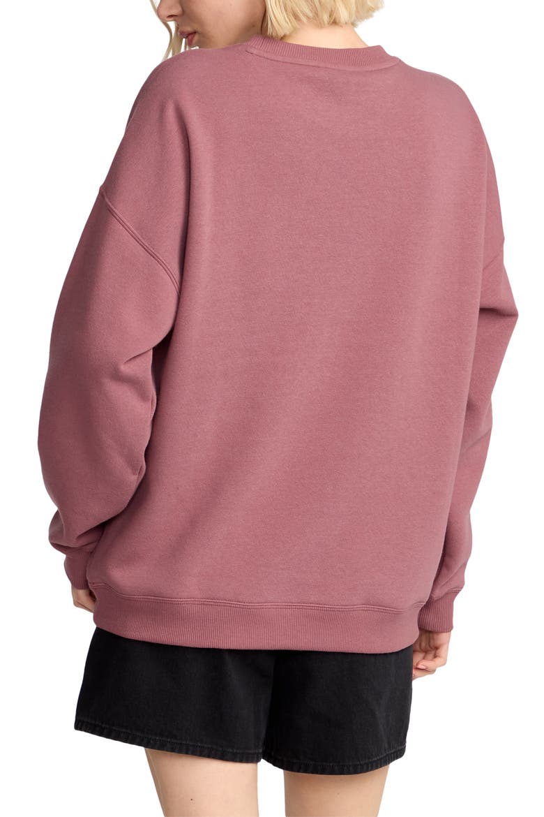 Stone Crewneck Graphic Sweatshirt, Alternate, color, VINTAGE BROWN