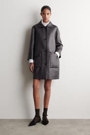 COS Textured Single-Breasted Coat