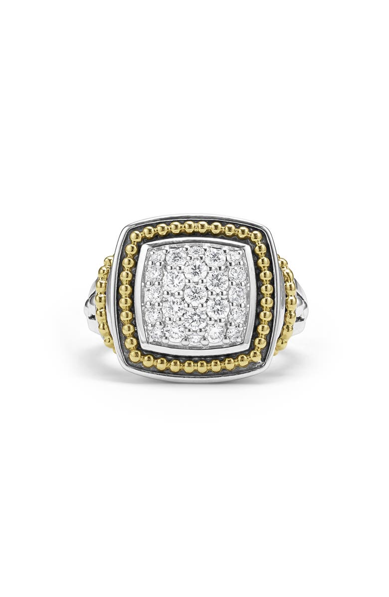 LAGOS Rittenhouse Diamond Pavé Ring, Alternate, color, Silver