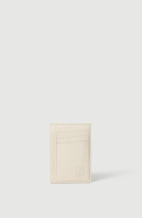 Fine grain calfskin card holder
