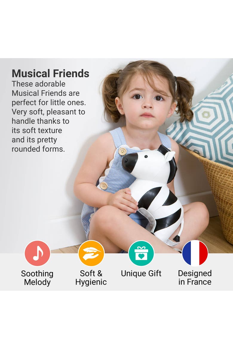 Musical Animals - Zebra, Plush Baby Music Box, Nursery Toy, Alternate, color, Multicolor
