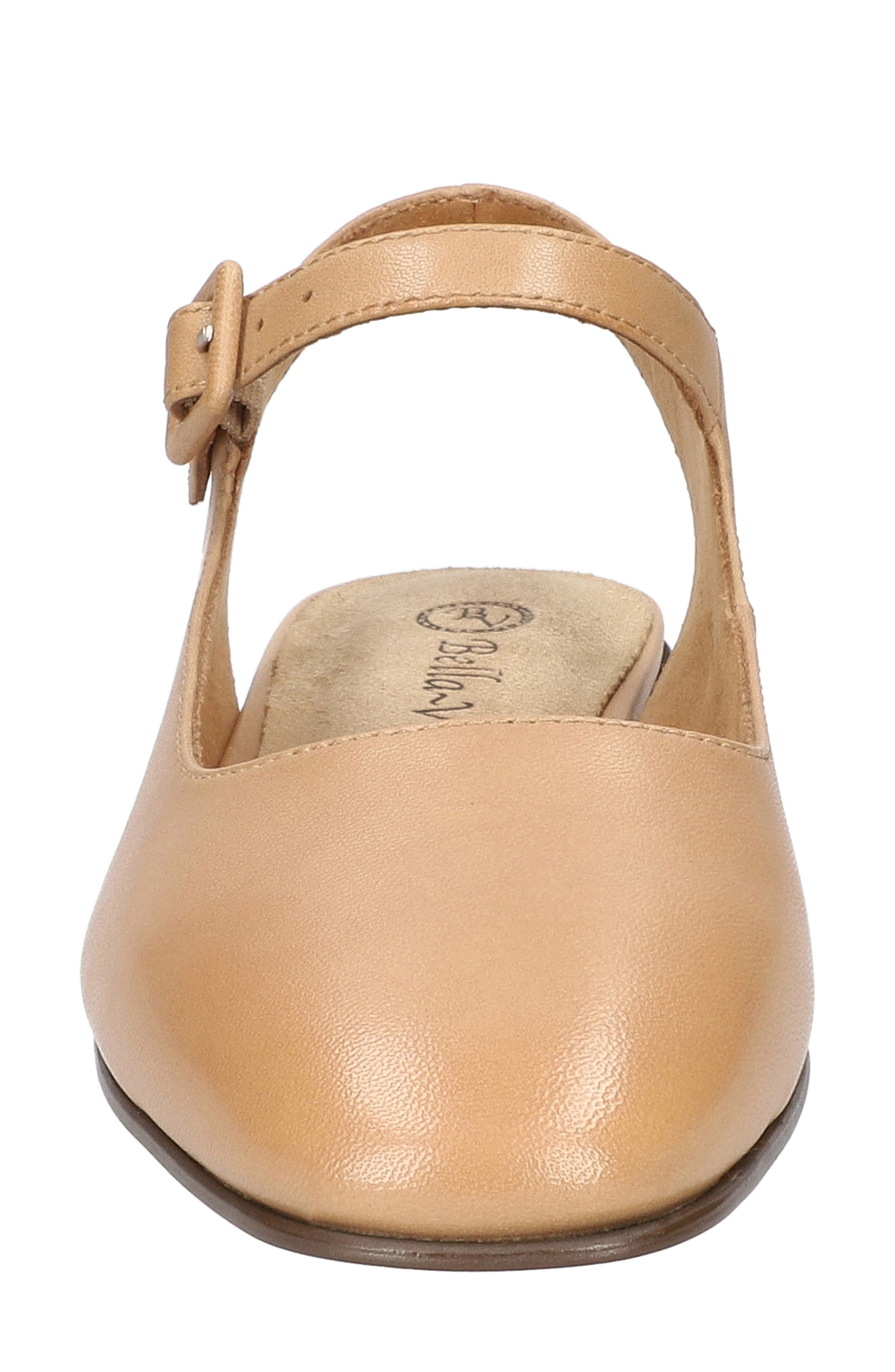Andie Slingback Flat, Alternate, color, SADDLE BURNISHED LEATHER