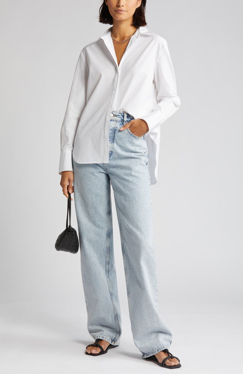 Nordstrom Signature Cotton Poplin Shirt, Main, color, 