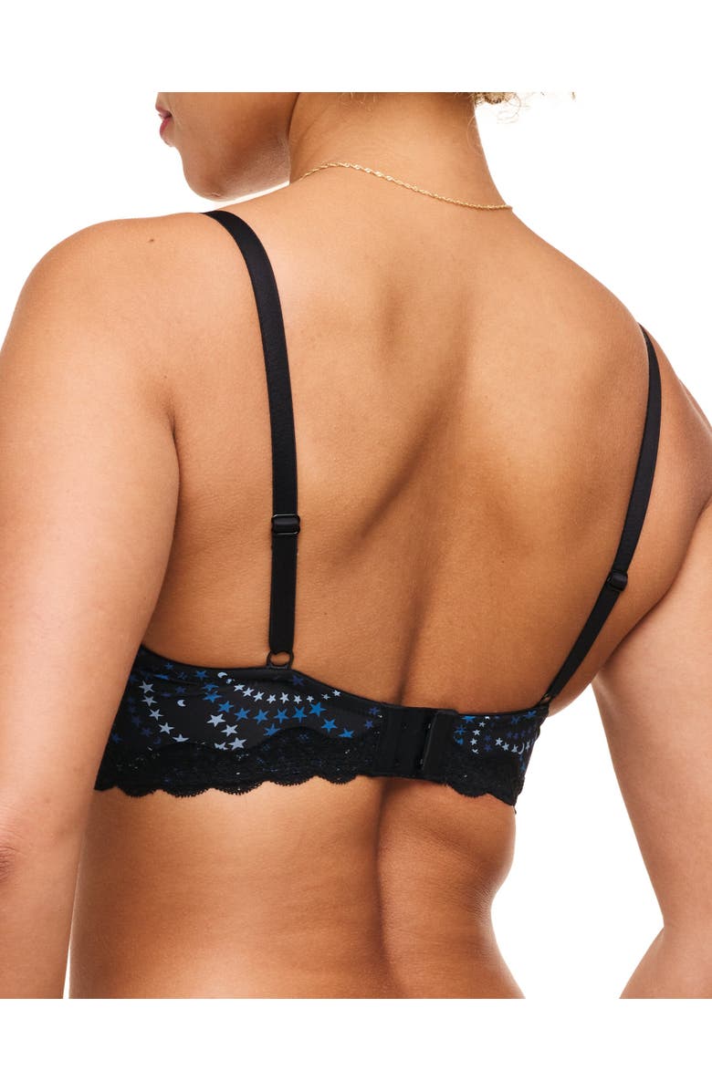 Adore Me Kati Contour Demi Bra, Alternate, color, Novelty Black
