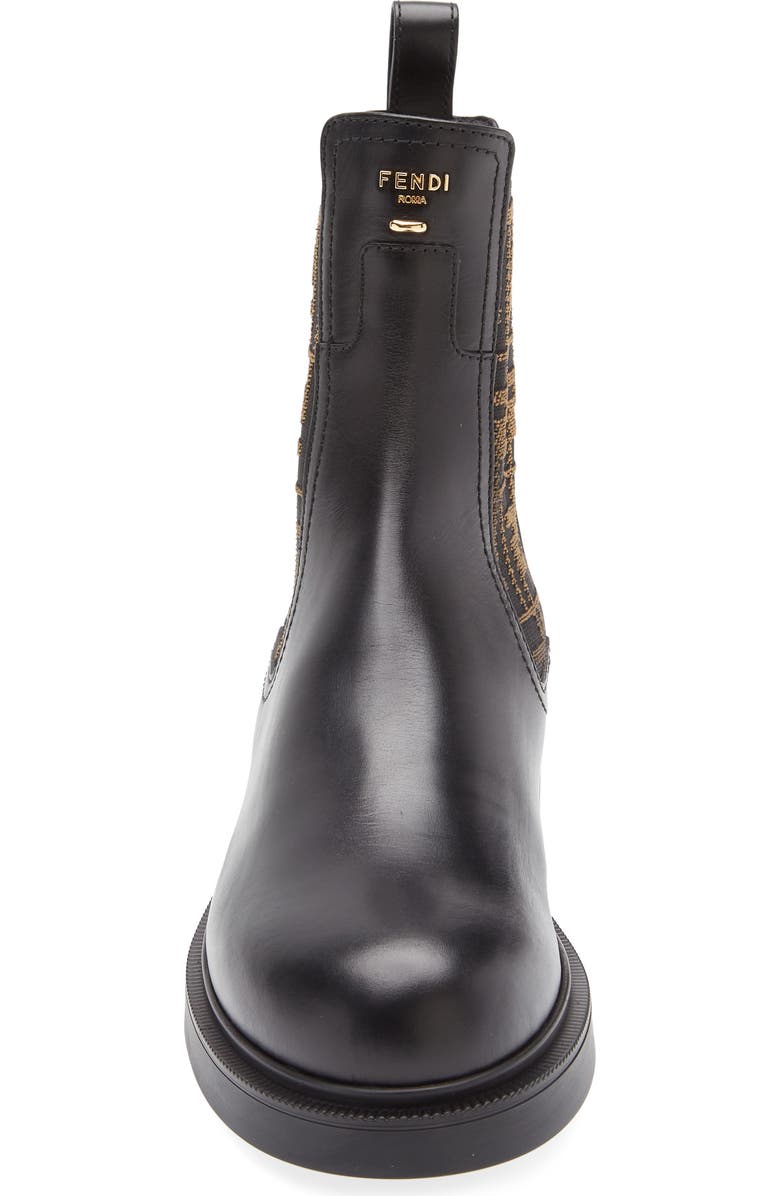 Fendi Filo Chelsea Boot, Alternate, color, Nero