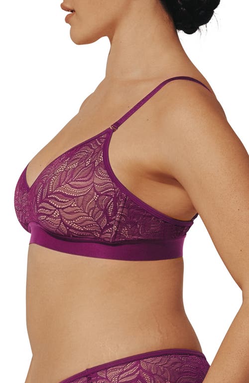 Thirdlove Feather Lace Triangle Bralette In Purple