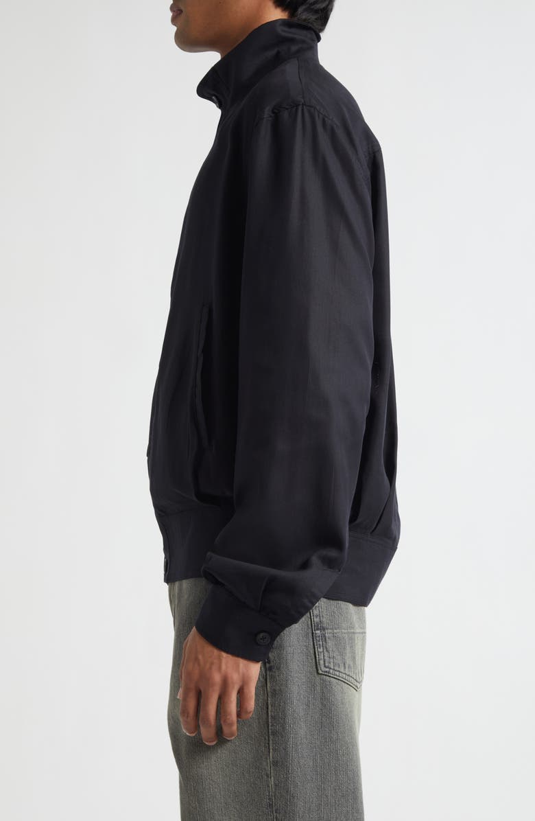 OUR LEGACY Mock Bomber Jacket, Alternate, color, Black Lyocell