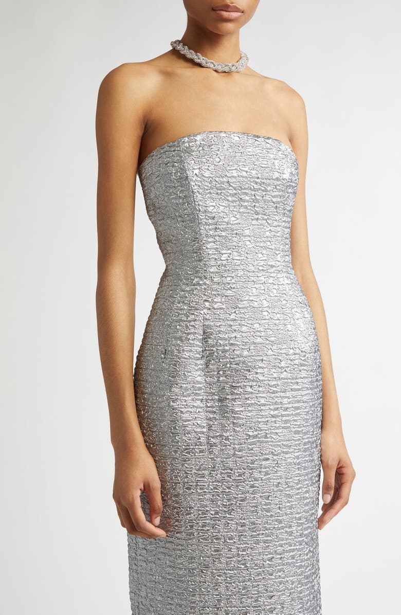 Emilia Wickstead LEILA STRAPLESS DRESS, Alternate, color, 