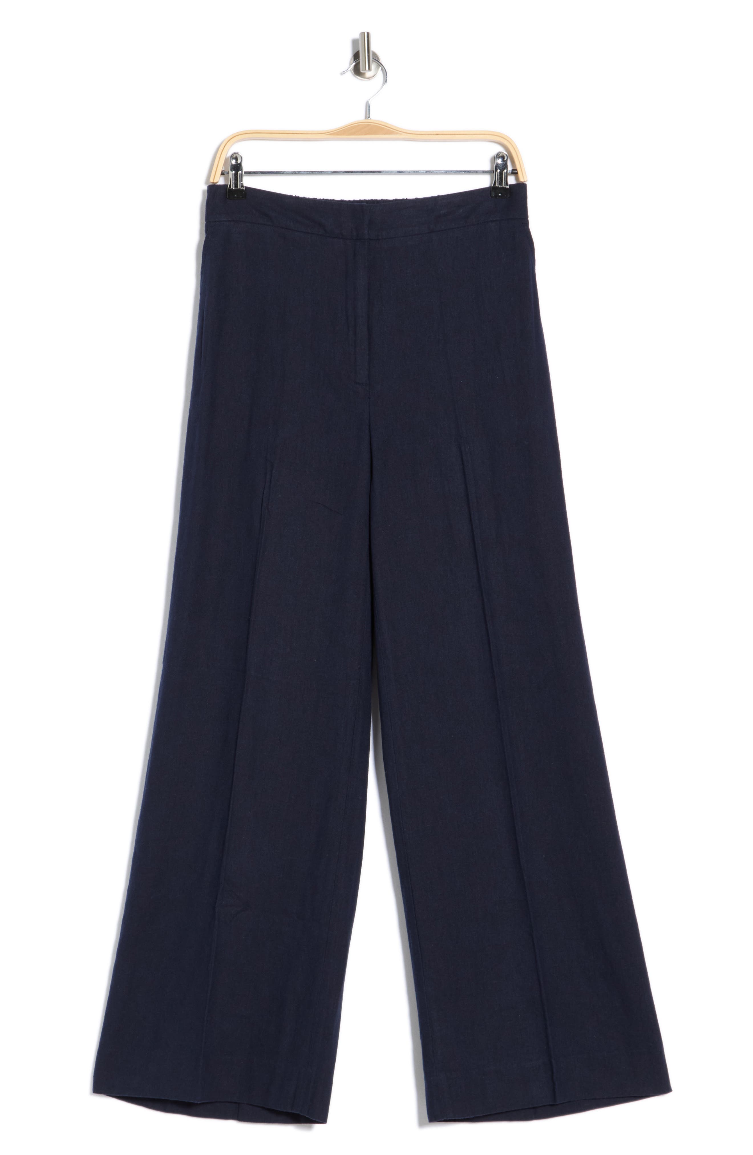Wide Leg Linen Blend Pants - image 2