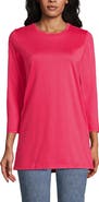 Lands' End 3/4 Sleeve Cotton Supima Tunic