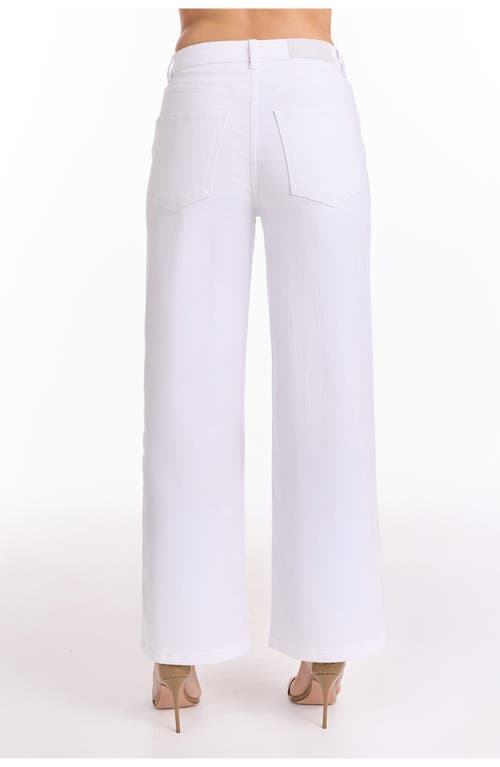 The Noli Shop Ivanka Crystal Jean In White