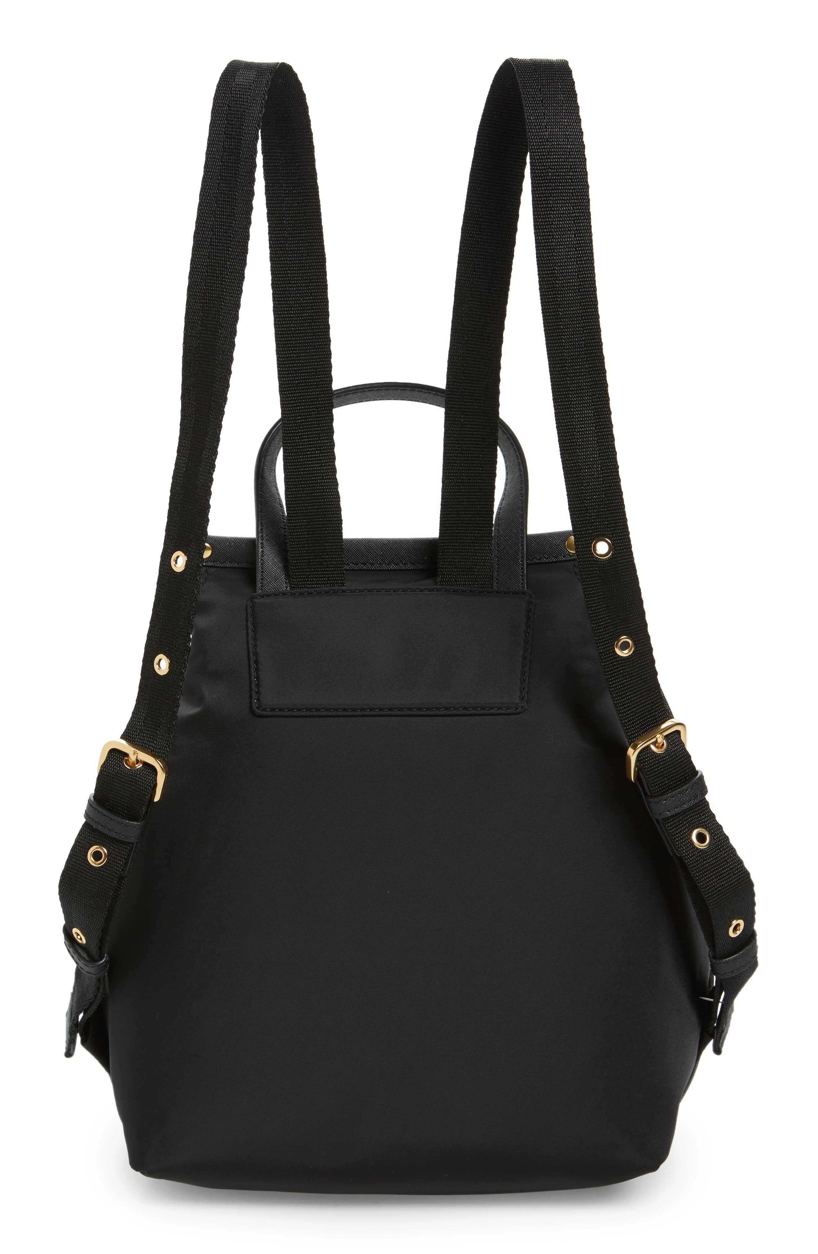 Trooper Nylon Backpack, Alternate, color, BLACK