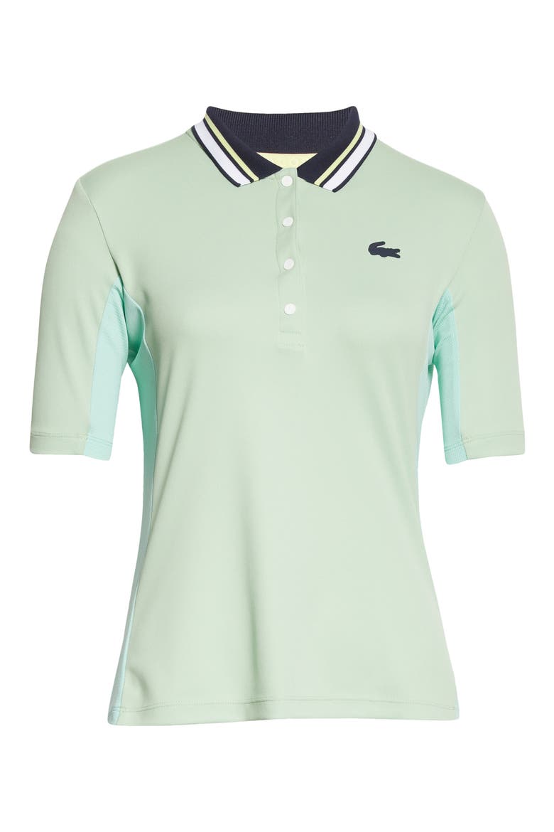 Sport Breathable Piqué Polo (Nordstrom Exclusive), Alternate, color, WORMWOOD/ NAVY BLUE