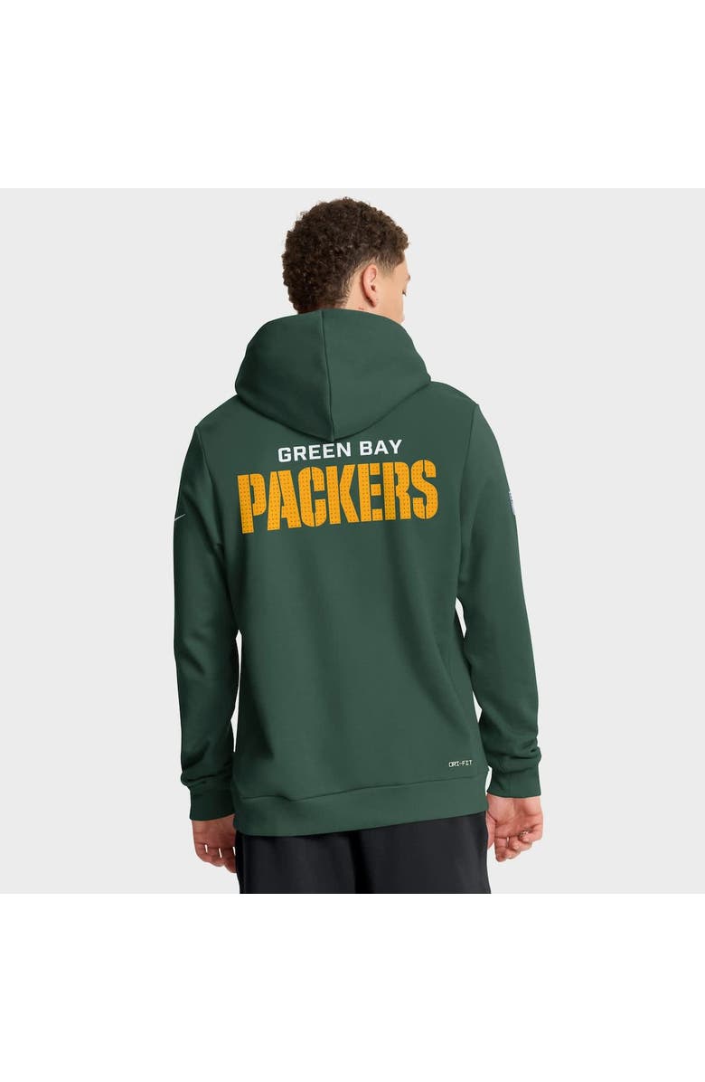 Nike Men's Nike Green Green Bay Packers Sideline Standard Issue Initial Home Dri-FIT Hoodie, Alternate, color, Green