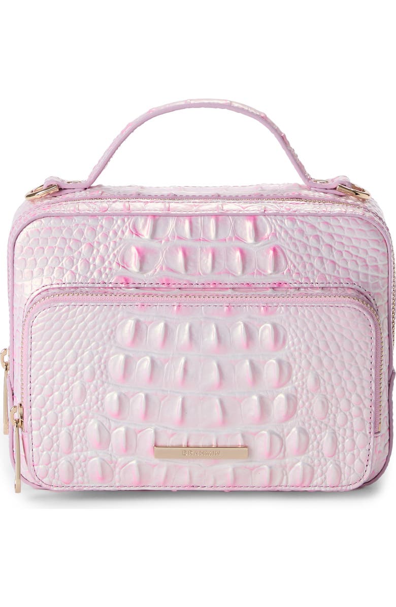 Brahmin Tori Croc Embossed Leather Top Carry Handle Bag, Alternate, color,