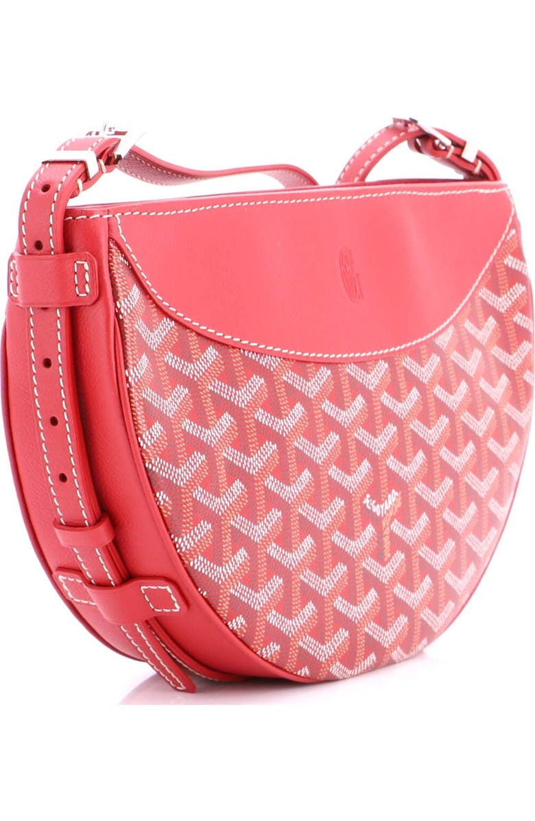 Pre-Owned Goyard Hirondelle Shoulder Bag Coated Canvas and Leather, Alternate, color, Red