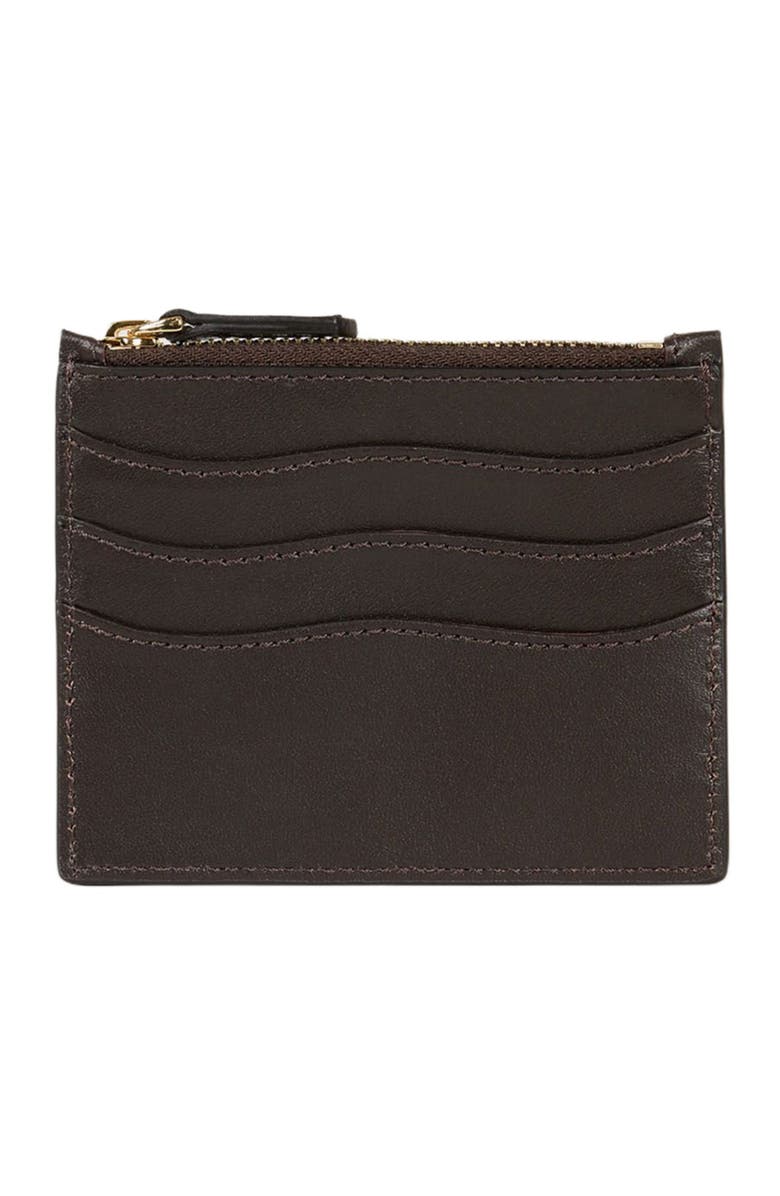 SANDRO Leather and suede cardholder, Alternate, color, 