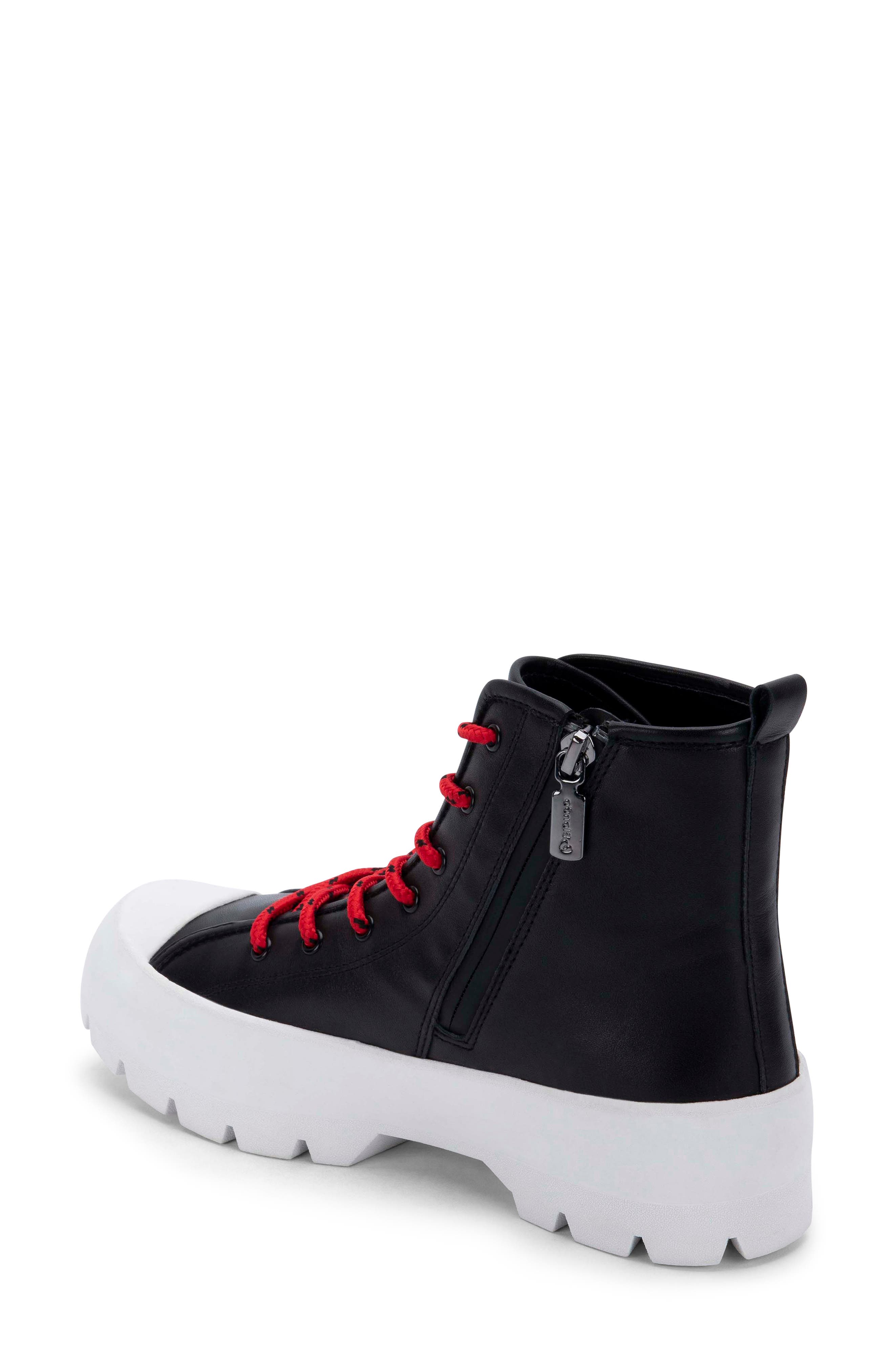Waterproof Lace-Up Bootie, Alternate, color, BLACK LEATHER