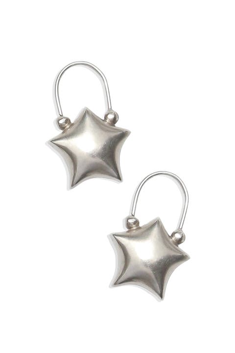 Puffed Star Earrings