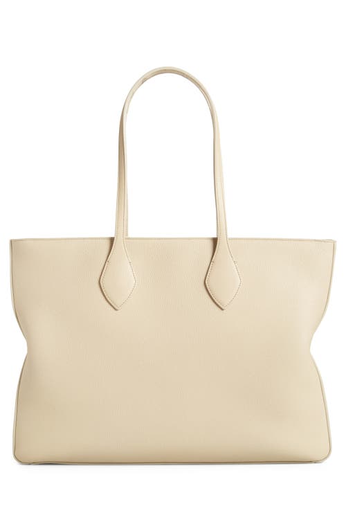Ferragamo Medium Star Leather Tote In Stone