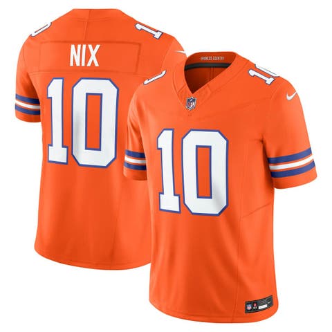 Men's Nike Bo Nix Orange Denver Broncos Vapor F.U.S.E. Limited Jersey