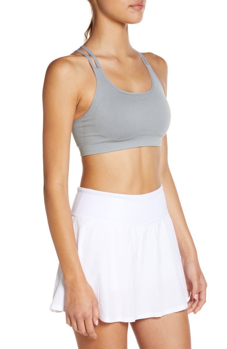 Zella Seamless Strappy Sports Bra, Alternate, color,
