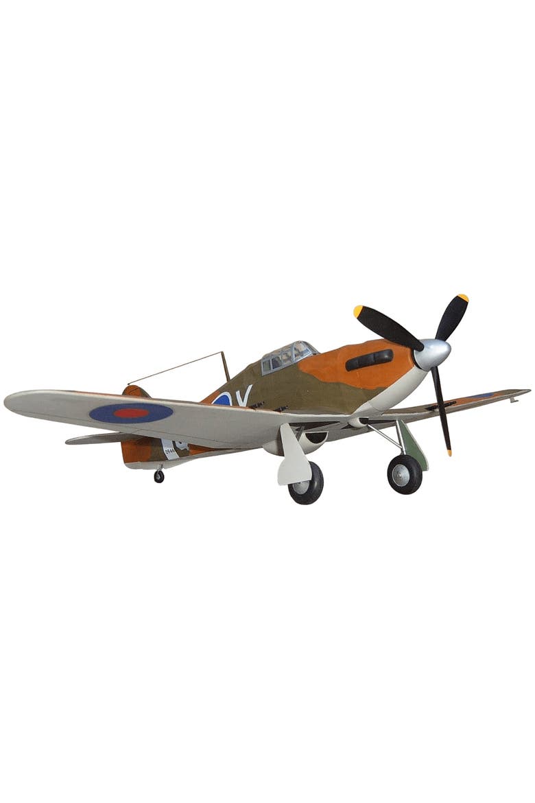 Flying Model Kit - Hawker MK-1 Hurricane, DIY Airplane Building, Alternate, color, Multicolored