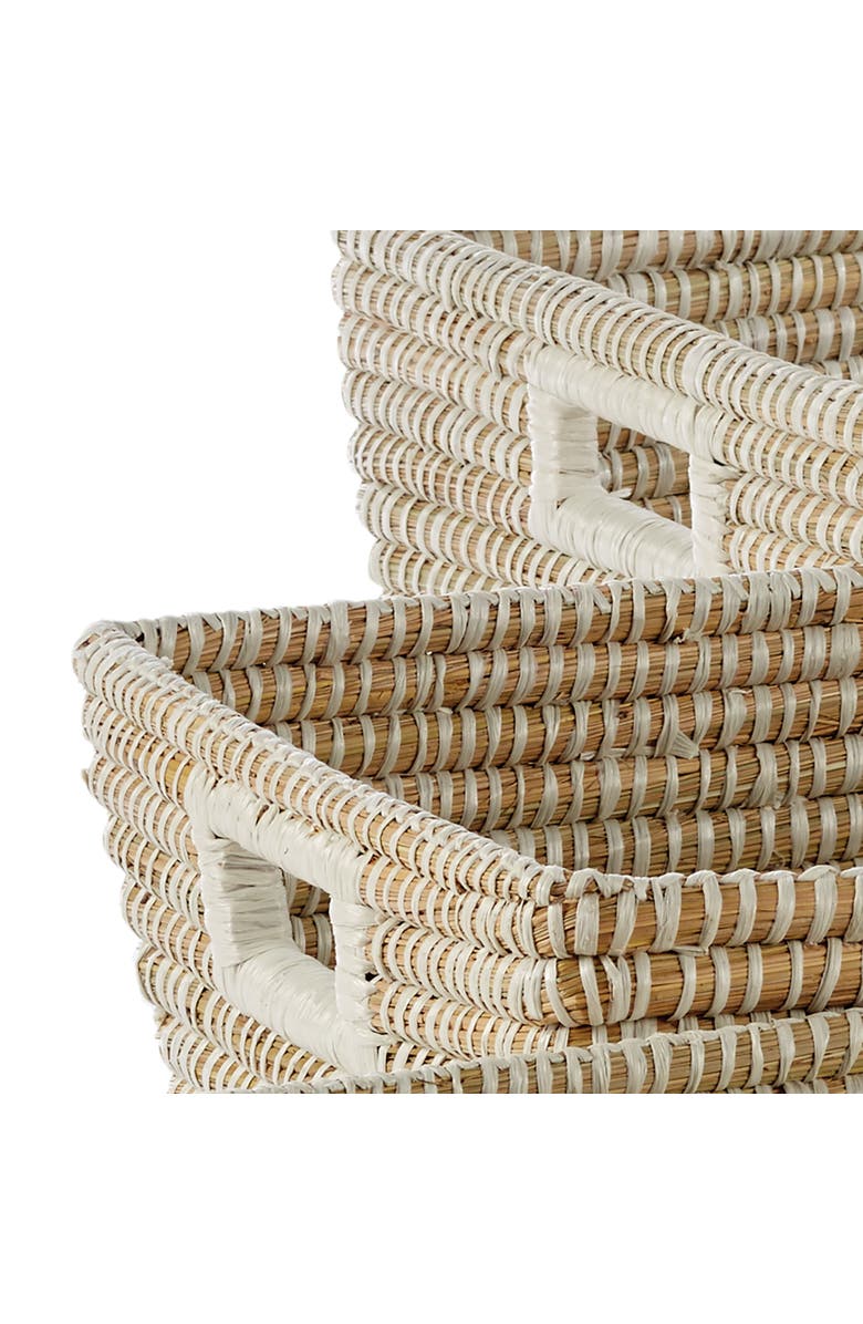 Napa Home & Garden Rivergrass Rectangular Baskets With Handles Set of 3, Alternate, color,